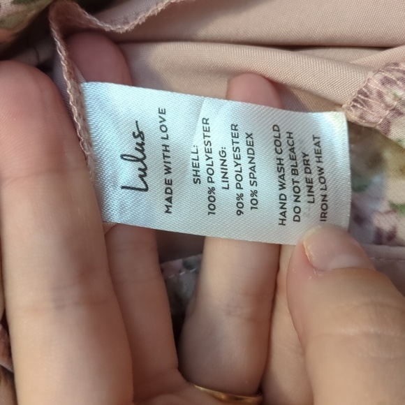 Lulu's Cascading Crush blush pink floral tiered sleeveless bustier midi dress - Picture 12 of 12